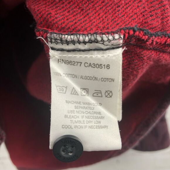 Vans Maroon Long Sleeve Flannel Men's Sz Large - Picture 8 of 12